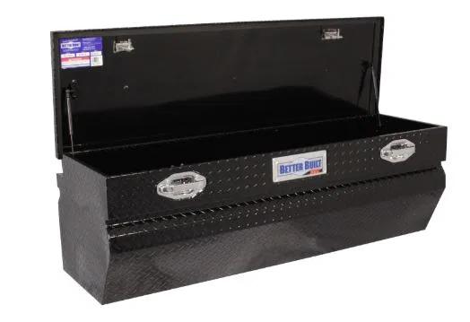 79210993 – BETTER BUILT Tool Box, Chest Single Lid Diamond Tread Gloss Black Aluminum 56 Inch Length x 17-1/2 Inch Wi...